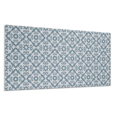 Panneau Mural TV Wallfluent 120x60 cm Motif Floral Géométrique 1 pièce
