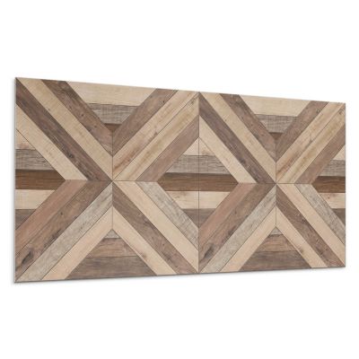 Panneau Mural Wallfluent 100x50 cm Motif De Carreaux Avec Ornements 1 pièce