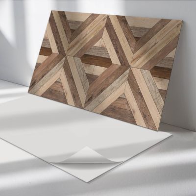 Panneau Mural Wallfluent 100x50 cm Motif De Carreaux Avec Ornements 1 pièce