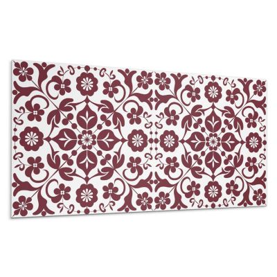 Panneau Mural Wallfluent 100x50 cm Motif Floral En Arrière-Plan 1 pièce