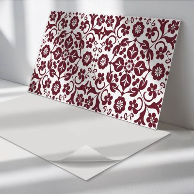 Panneau Mural Wallfluent 100x50 cm Motif Floral En Arrière-Plan 1 pièce
