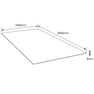 Panneau OSB 3 - 244 x 122 cm, ép.9 mm (vendu au panneau)