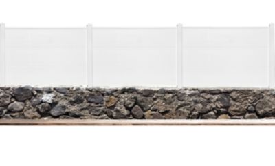 Panneau plein en PVC blanc prêt à poser L.150 x H.90 cm x ép.24 mm, Morey