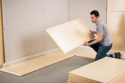 Panneau polystyrène extrudé emboîtable multi-usage Soprema 125 x 60 cm ép. 60 mm R. 1,80 m²K/W (vendu au panneau)