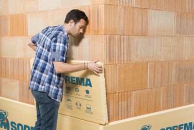 Panneau polystyrène extrudé emboîtable multi-usage Soprema 125 x 60 cm ép. 60 mm R. 1,80 m²K/W (vendu au panneau)