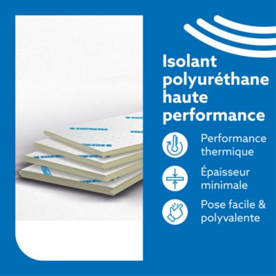 Panneau polyuréthane alu R=4,65 Ep.10cm 120x60cm, Murs & Sols, Soprema