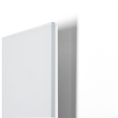 Panneau Rayonnant Electrique en verre WarmlyYours, Blanc, 600 Watts, 60x90cm, Montage Mural, Radiateur Chaleur Infrarouge