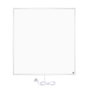 Panneau rayonnant électrique WarmlyYours, blanc, 400 W, 60x60 cm, silencieux, fixé au mur, en aluminium