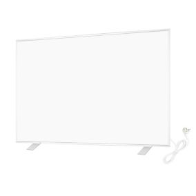 Panneau rayonnant électrique WarmlyYours, blanc, 800W, 60x120 cm, silencieux, sur pied, en aluminium