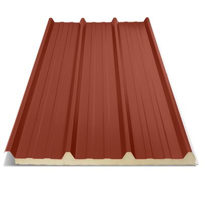 Panneau Sandwich de Couverture Isolé QuadCore KS1000RW Rouge Tuile RAL 8012