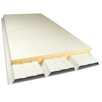 Panneau sandwich pour couverture isolée 2200x1000 mm AXEL PLUS Gris Anthracite RAL 7016