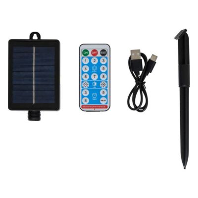 Panneau solaire 500 mah 10x25,5x6,5cm noir - feeric lights & christmas