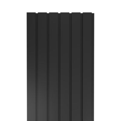 Panneau tasseau décoratif en MDF noir 275 x 90 cm x ép.14 mm, Maya
