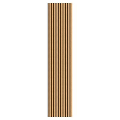Panneau tasseau décoratif en MDF noir 60 x 280 cm