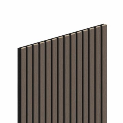 Panneau tasseau MDF coloris chêne sombre 280 x 60 cm
