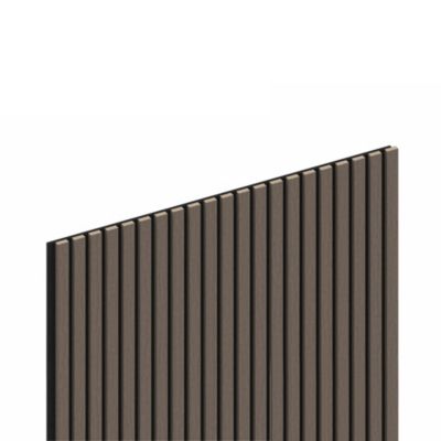 Panneau tasseau MDF coloris chêne sombre 280 x 90 cm