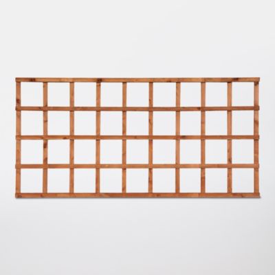 Panneau treillis ajouré en pin forme rectangulaire l.91 x H.183 cm