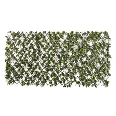 Panneau treillis extensible feuillage synthétique jasmin forme rectangulaire James Grass l.2 x h.1m