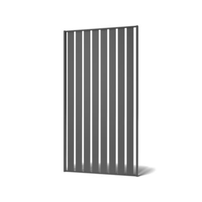 Panneau tube 16 cm pour pergola gris anthracite 7016 H.225 x l.120 cm 4ALU