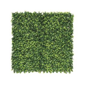 Panneau végétal  " Vertical Lauro "  Lot de 6  1.00 x 1.00 m  Vert