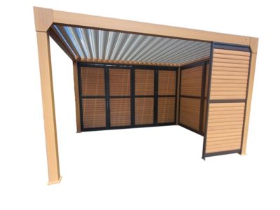 Panneau ventelles pour pergola Green Outside bois