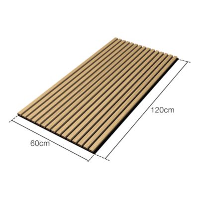 Panneaux acoustiques Vang lot de 12 panneaux effet chêne foncé NEU.HOLZ