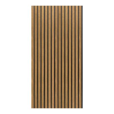 Panneaux acoustiques Vang lot de 12 panneaux effet chêne foncé NEU.HOLZ