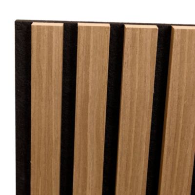 Panneaux acoustiques Vang lot de 12 panneaux effet chêne foncé NEU.HOLZ