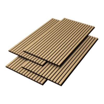 Panneaux acoustiques Vang lot de 4 panneaux effet chêne foncé NEU.HOLZ