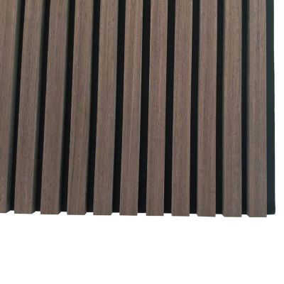 Panneaux décoratifs AICA, panneaux muraux en MDF imitation bois, lot de 2, 120 x 60 cm, Teinte chêne noyer