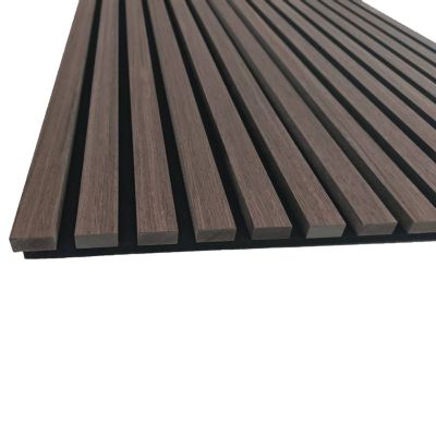 Panneaux décoratifs AICA, panneaux muraux en MDF imitation bois, lot de 2, 120 x 60 cm, Teinte chêne noyer
