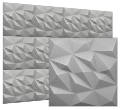 Panneaux de plafond et panneaux muraux Decoratif 3D Brylant Gris 12m² / 48pièces