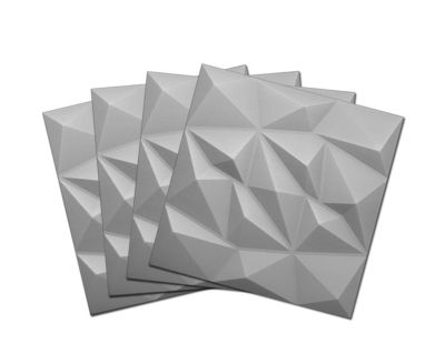 Panneaux de plafond et panneaux muraux Decoratif 3D Brylant Gris 12m² / 48pièces