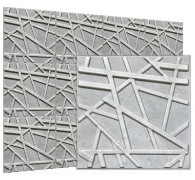 Panneaux de plafond et panneaux muraux Decoratif 3D Line Béton "69" 5m² / 20pièces