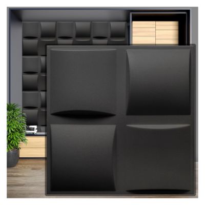 Panneaux de plafond et panneaux muraux Decoratif 3D Pled Noir 2m² / 8pièces