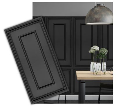 Panneaux de plafond et panneaux muraux Decoratif Rama Noir 4m² / 8pièces