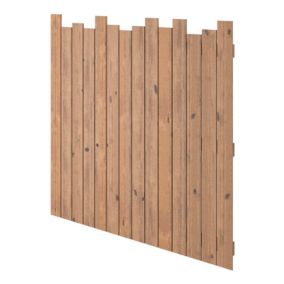 Barrière autoportante pour chien 4 panneaux en bois charnières métalliques  à 360° sans perçage pour maison escaliers marron - Conforama