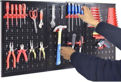 Panneaux Muraux de Rangement pour Outils Tableau Perfore Materiau A3 Structure de Plaque de Fer