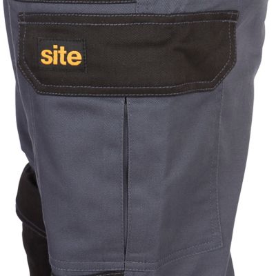 Pantalon à poches multiples Harrier gris Site taille 38