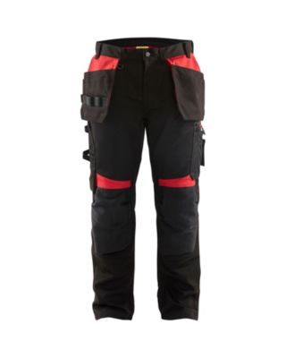 Pantalon artisan Noir/Rouge 155518609956 - Blaklader, taille 38