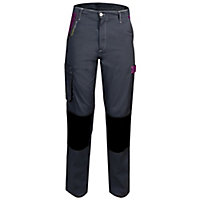 Pantalon de bricolage femme Fashion Sécurité Pep's gris/violette Taille 34 (XS)