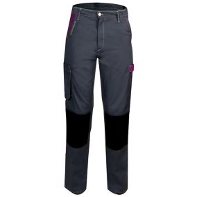 Pantalon de bricolage femme Fashion Sécurité Pep's gris/violette Taille 40/42 (M)