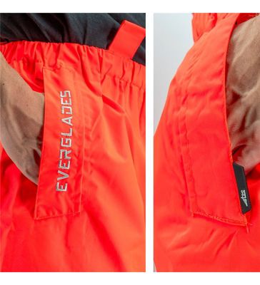Pantalon de pluie imperméable haute visibilité Surpantalon intemperies Taille - 2XL