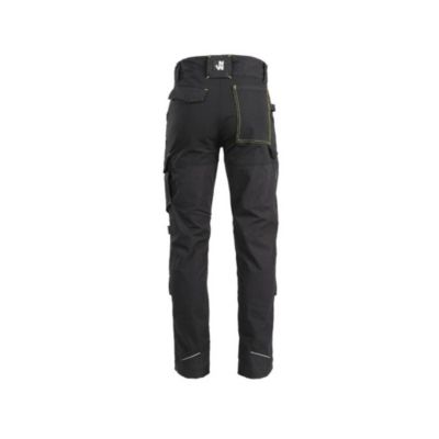 Pantalon de Travail Bill - Taille 52 - Noir - Résistant et Confortable - D-Work