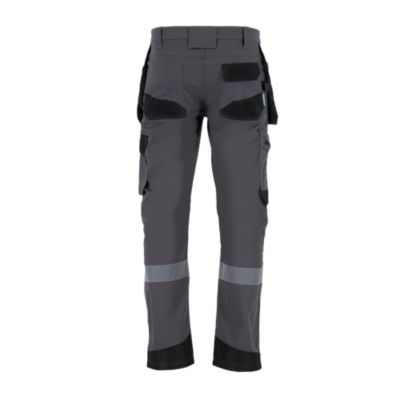 Pantalon de travail Erbauer gris taille 40 – multi-poches, genoux renforcés, tissu résistant