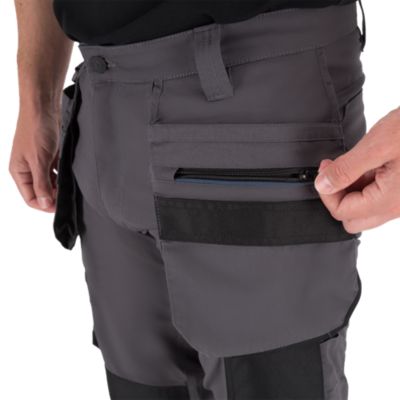 Pantalon de travail Erbauer gris taille 40 – multi-poches, genoux renforcés, tissu résistant