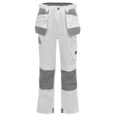 Pantalon de travail Site Jackal Blanc/gris Taille 40