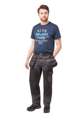 Pantalon de travail Site Kirksey Taille 40 gris / noir