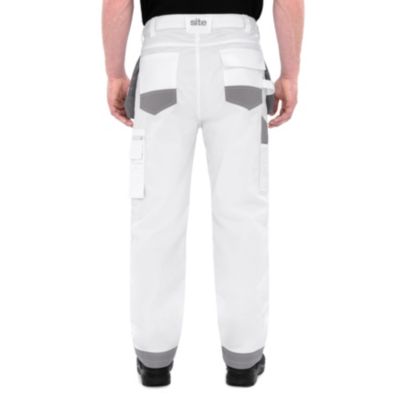 Pantalon Site Jackal Blanc/gris Taille 48