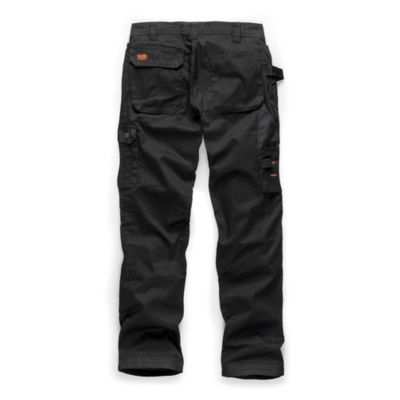 Pantalon Worker Plus Noir Taille 44 R - Confort et Résistance - Idéal pour le Travail - Scruffs